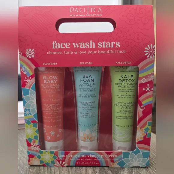 Pacifica Face Wash Set - Vegan Skincare Gift Set - Picture 3 of 3